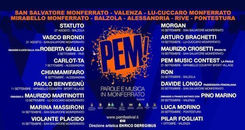 pem! Parole e Musica in Monferrato